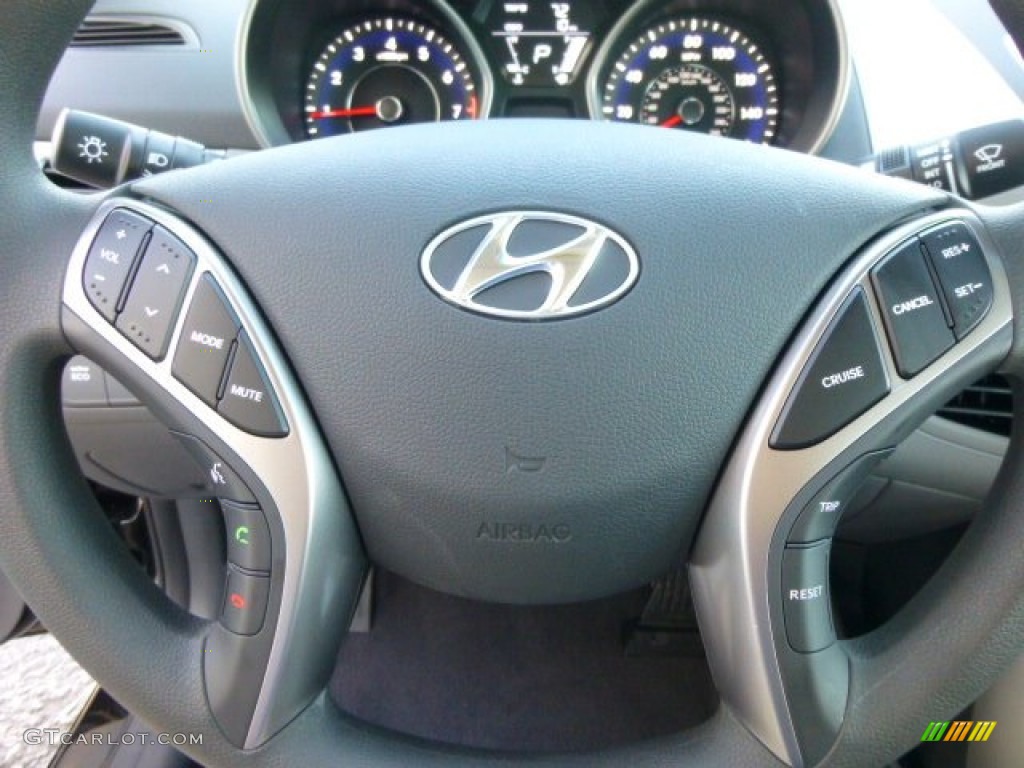 2013 Elantra GLS - Black / Gray photo #17
