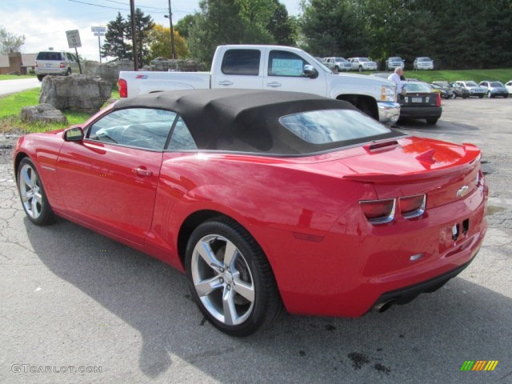 2012 Camaro SS/RS Convertible - Victory Red / Gray photo #6