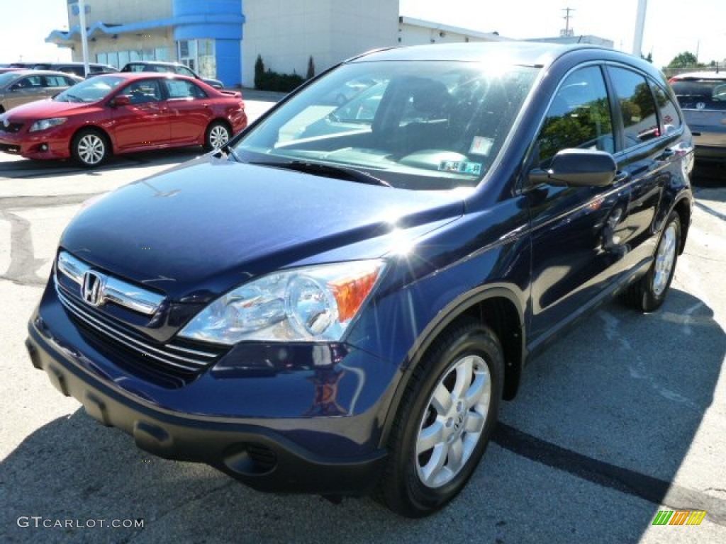 2008 CR-V EX 4WD - Royal Blue Pearl / Black photo #7