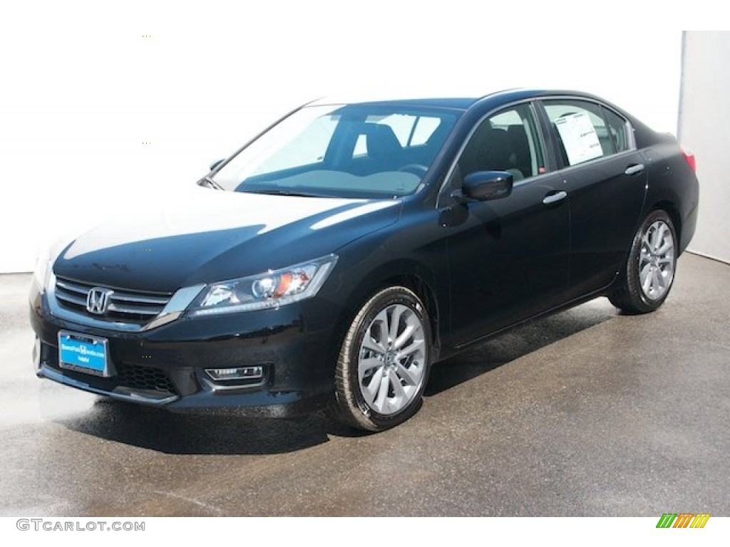 2014 Accord Sport Sedan - Crystal Black Pearl / Black photo #3