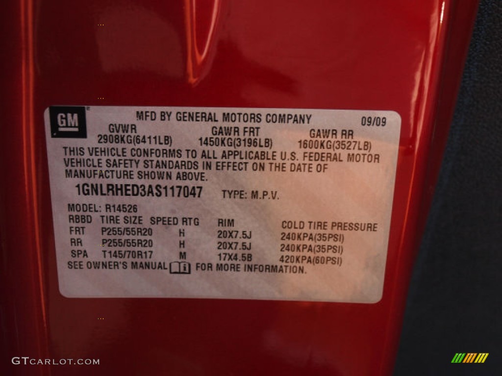 2010 Traverse LTZ - Dark Cherry Metallic / Cashmere photo #17