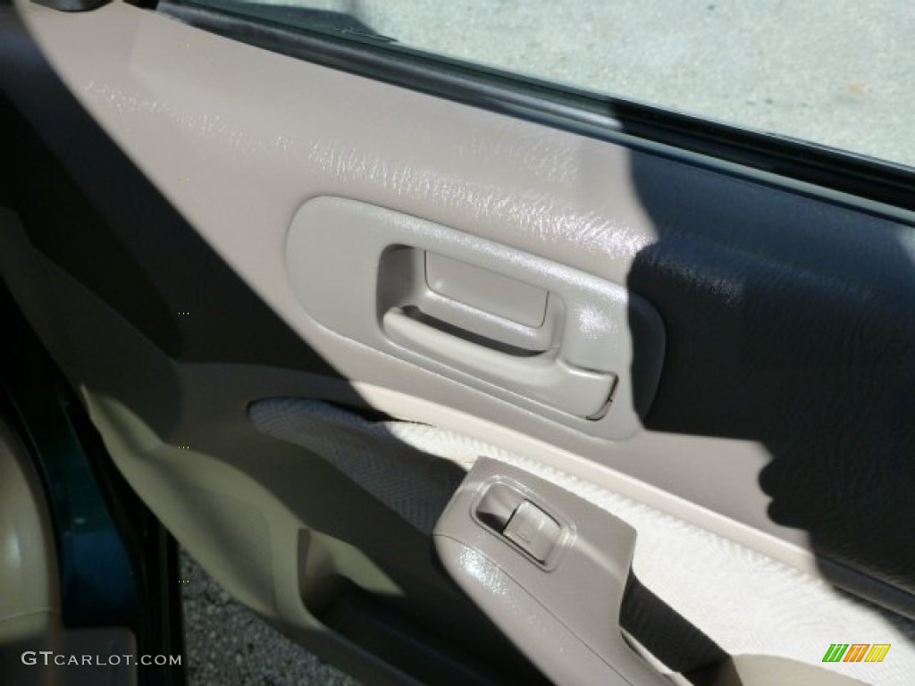 2001 Civic EX Sedan - Clover Green / Beige photo #3