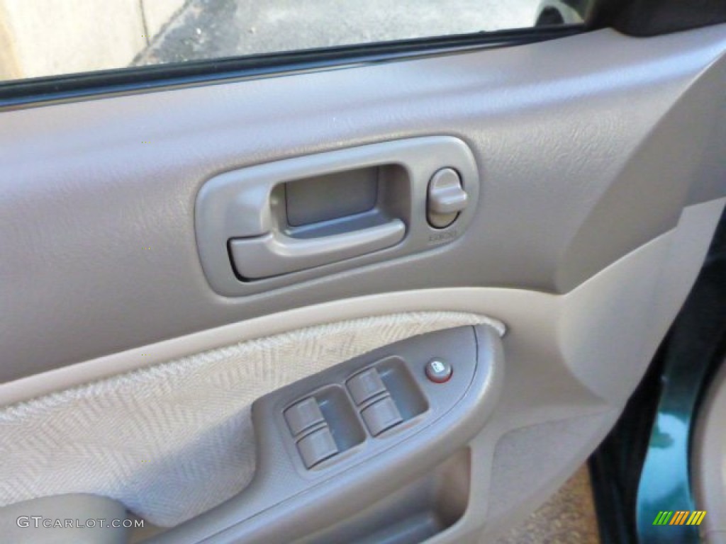 2001 Civic EX Sedan - Clover Green / Beige photo #15