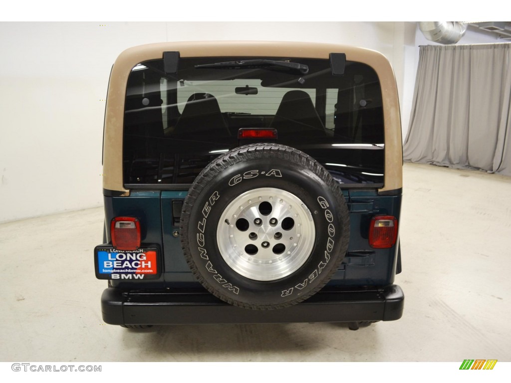 1998 Wrangler Sport 4x4 - Emerald Green Pearl / Khaki photo #6