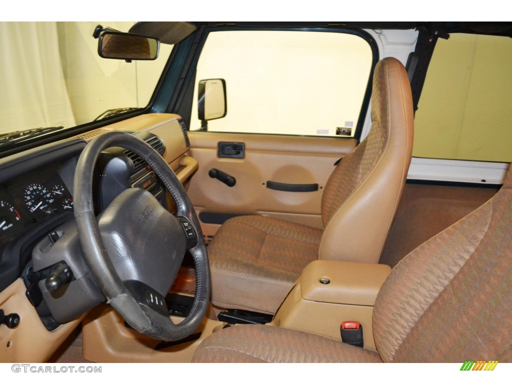 1998 Wrangler Sport 4x4 - Emerald Green Pearl / Khaki photo #12