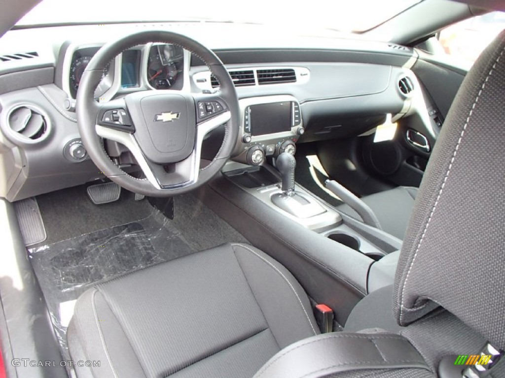 Black Interior 2014 Chevrolet Camaro LT Coupe Photo #85487273