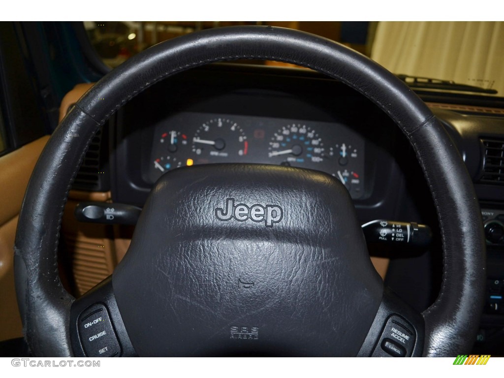 1998 Wrangler Sport 4x4 - Emerald Green Pearl / Khaki photo #20