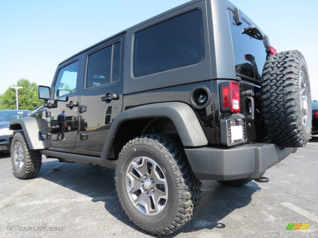Black 2014 Jeep Wrangler Unlimited Rubicon 4x4 Exterior Photo #85488809