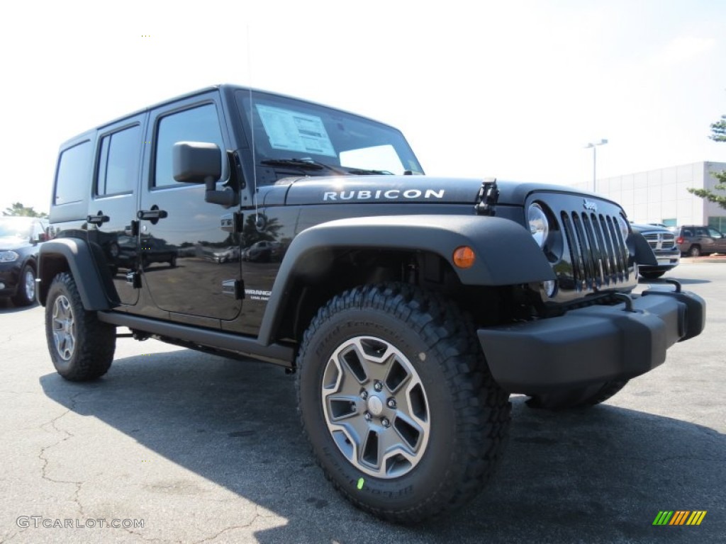 Black 2014 Jeep Wrangler Unlimited Rubicon 4x4 Exterior Photo #85489157