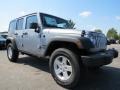 2014 Billet Silver Metallic Jeep Wrangler Unlimited Sport S 4x4  photo #4