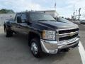 Black 2009 Chevrolet Silverado 3500HD LT Crew Cab 4x4 Dually