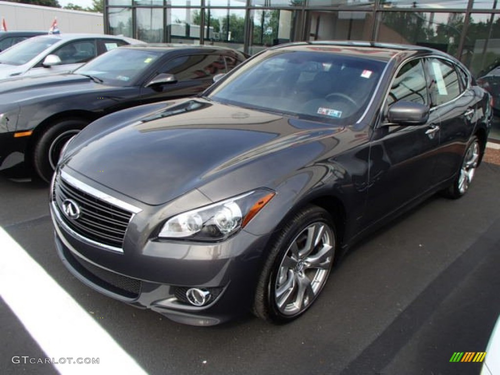 Storm Front Gray 2013 Infiniti M 37x AWD Sedan Exterior Photo #85489547