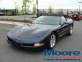 2001 Navy Blue Metallic Chevrolet Corvette Convertible  photo #18