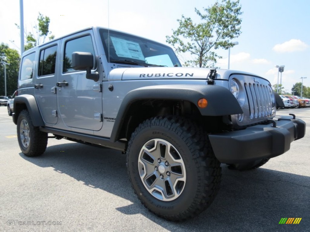 Billet Silver Metallic 2014 Jeep Wrangler Unlimited Rubicon 4x4 Exterior Photo #85490459