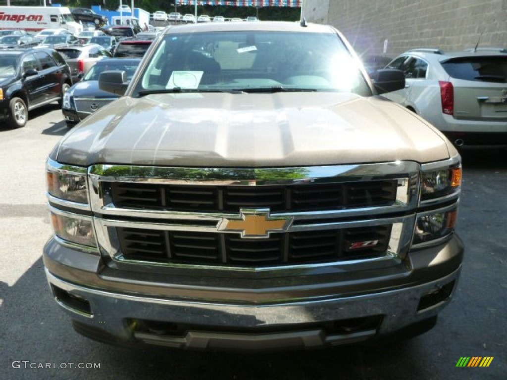 2014 Silverado 1500 LT Double Cab 4x4 - Brownstone Metallic / Jet Black photo #8