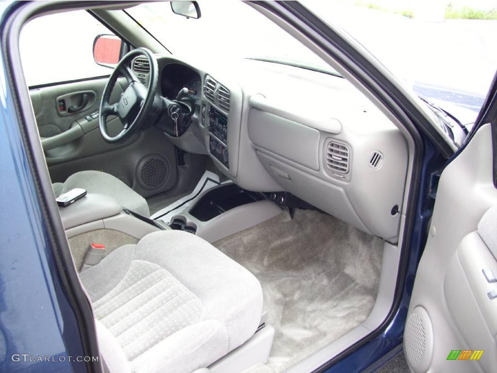 2002 Blazer LS 4x4 - Indigo Blue Metallic / Medium Gray photo #9