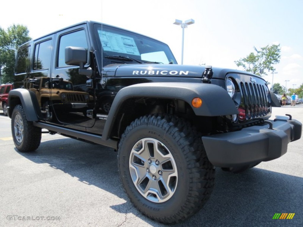 Black 2014 Jeep Wrangler Unlimited Rubicon 4x4 Exterior Photo #85491446