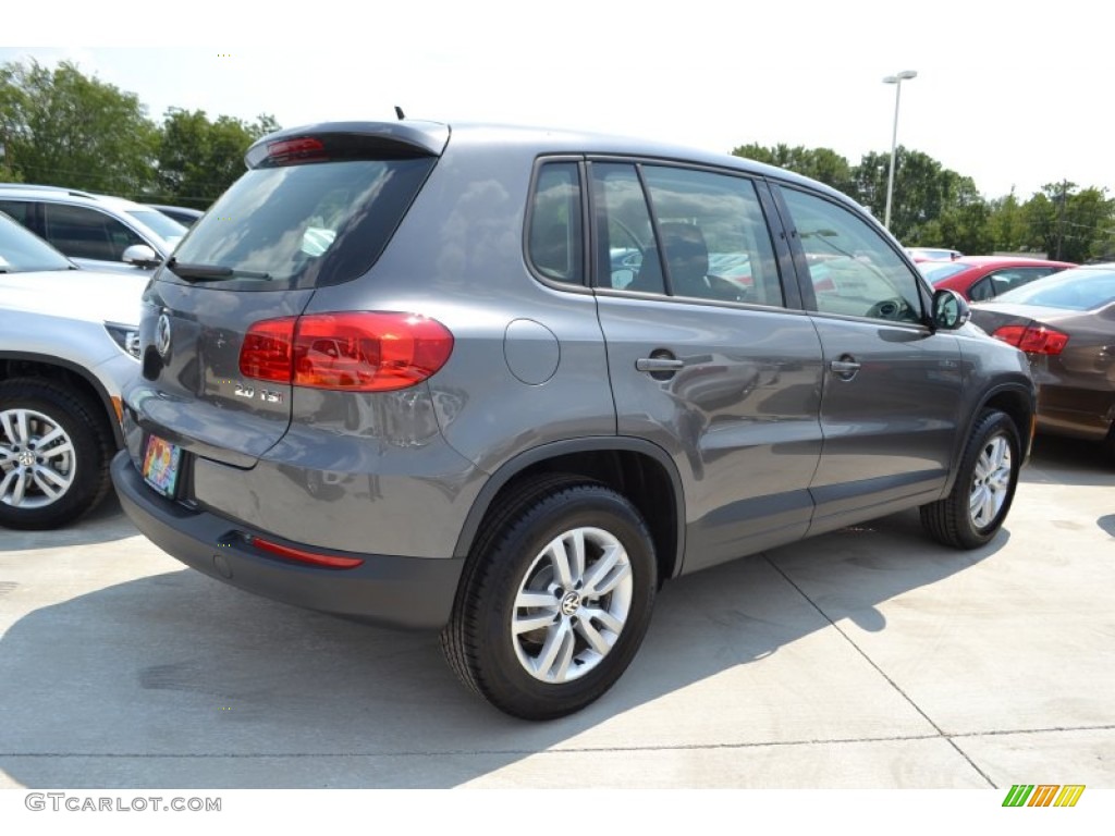 2014 Tiguan S - Pepper Gray Metallic / Black photo #2