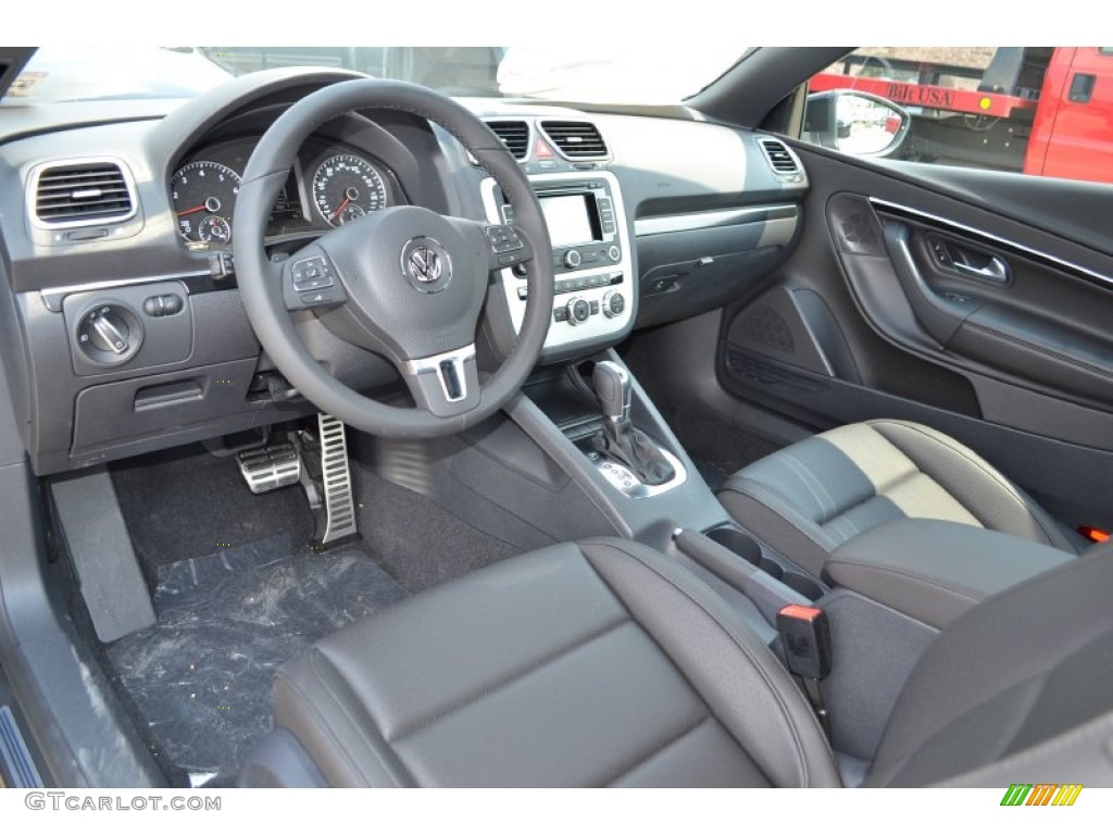 Titan Black Interior 2014 Volkswagen Eos Sport Photo #85491956