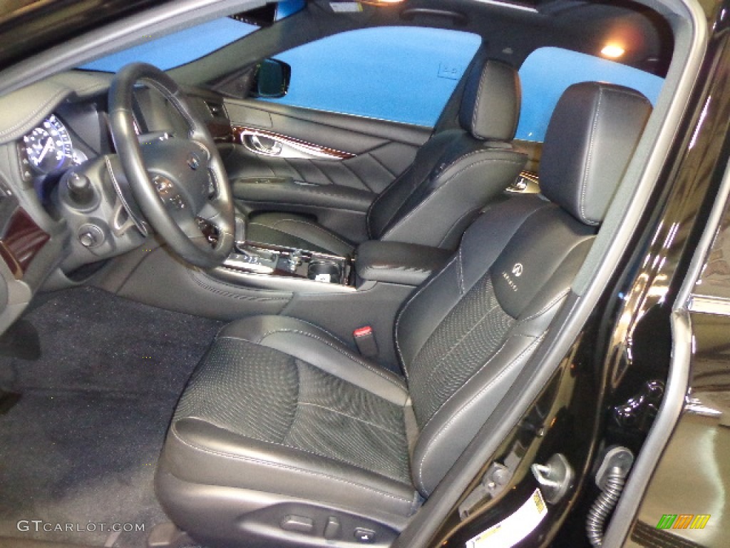 Graphite Interior 2013 Infiniti M 56x AWD Sedan Photo #85492335