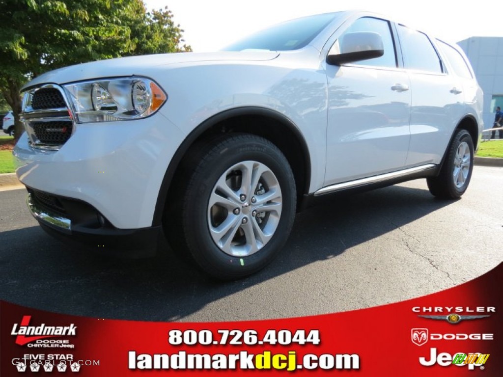 2013 Durango SXT - Bright White / Black photo #1