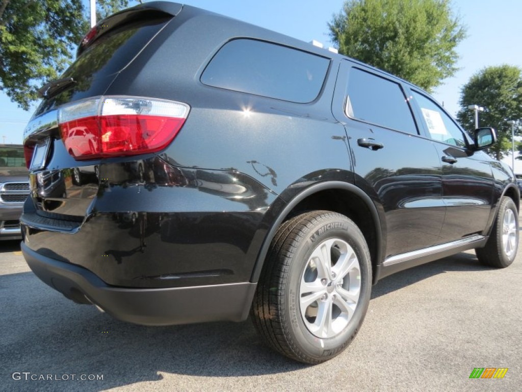 2013 Durango SXT - Brilliant Black Crystal Pearl / Dark Graystone/Medium Graystone photo #3