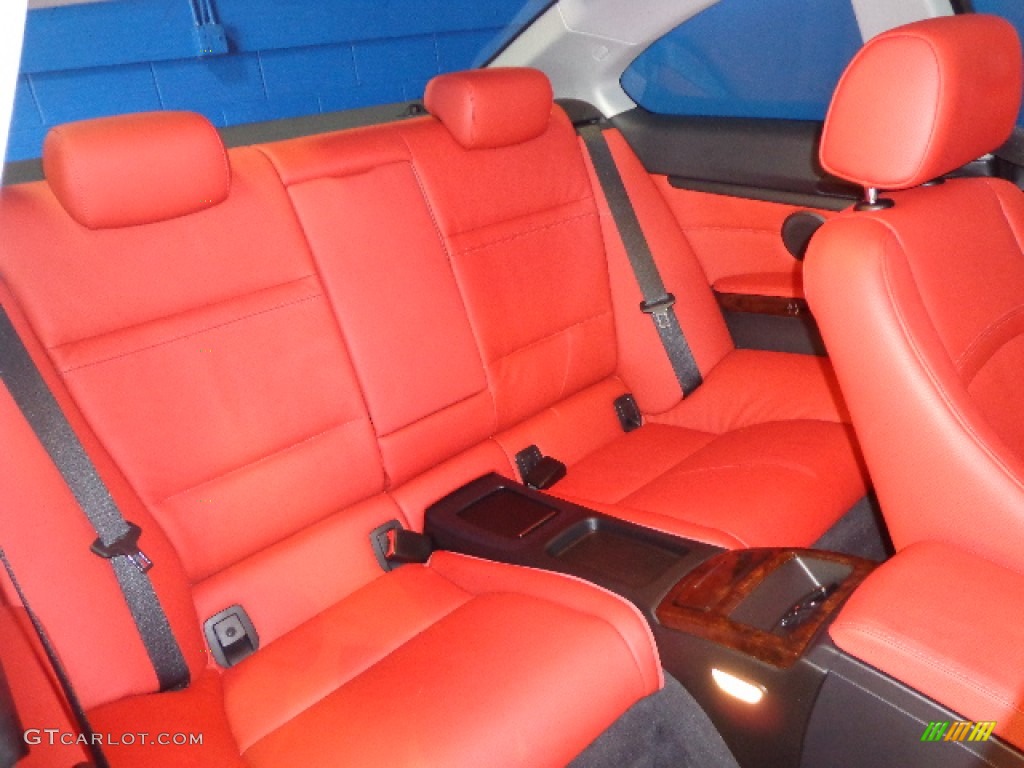 2011 3 Series 335i xDrive Coupe - Black Sapphire Metallic / Coral Red/Black Dakota Leather photo #26