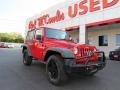 2009 Flame Red Jeep Wrangler X 4x4  photo #1