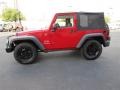 2009 Flame Red Jeep Wrangler X 4x4  photo #4