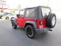 2009 Flame Red Jeep Wrangler X 4x4  photo #5