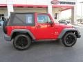 2009 Flame Red Jeep Wrangler X 4x4  photo #8