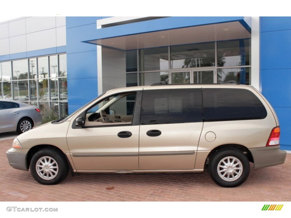 2001 Windstar LX - Harvest Gold Metallic / Medium Parchment photo #13