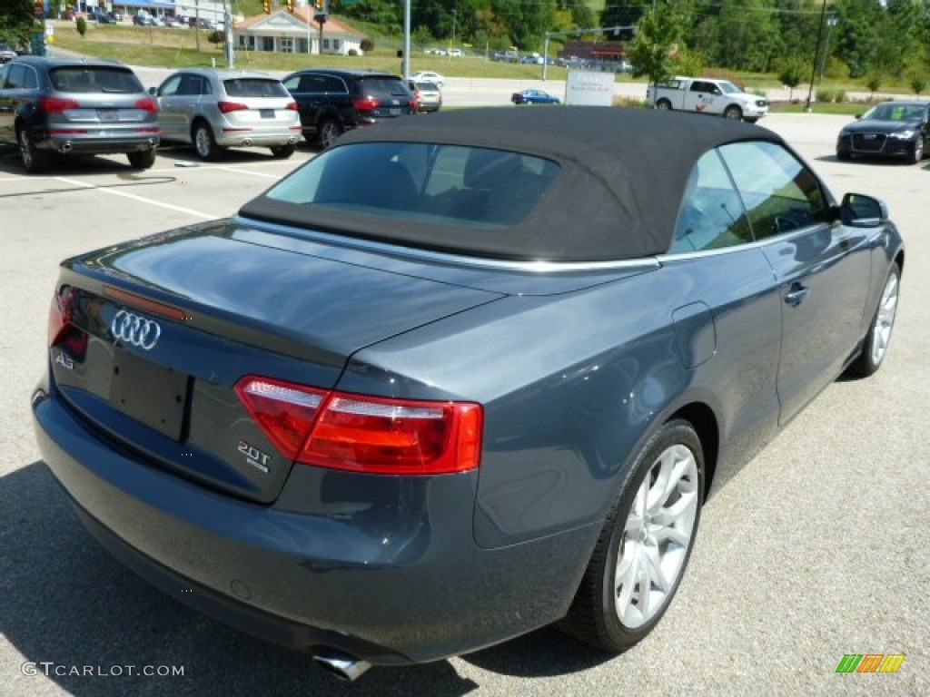Meteor Grey Pearl Effect 2011 Audi A5 2.0T quattro Convertible Exterior Photo #85494608