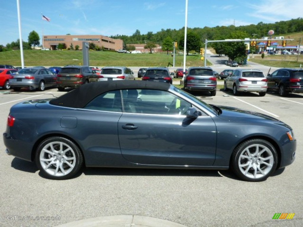 Meteor Grey Pearl Effect 2011 Audi A5 2.0T quattro Convertible Exterior Photo #85494620