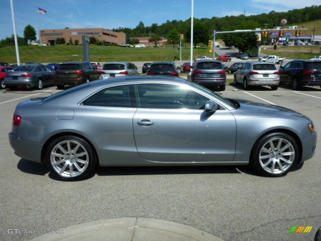 2011 A5 2.0T quattro Coupe - Quartz Grey Metallic / Black photo #6