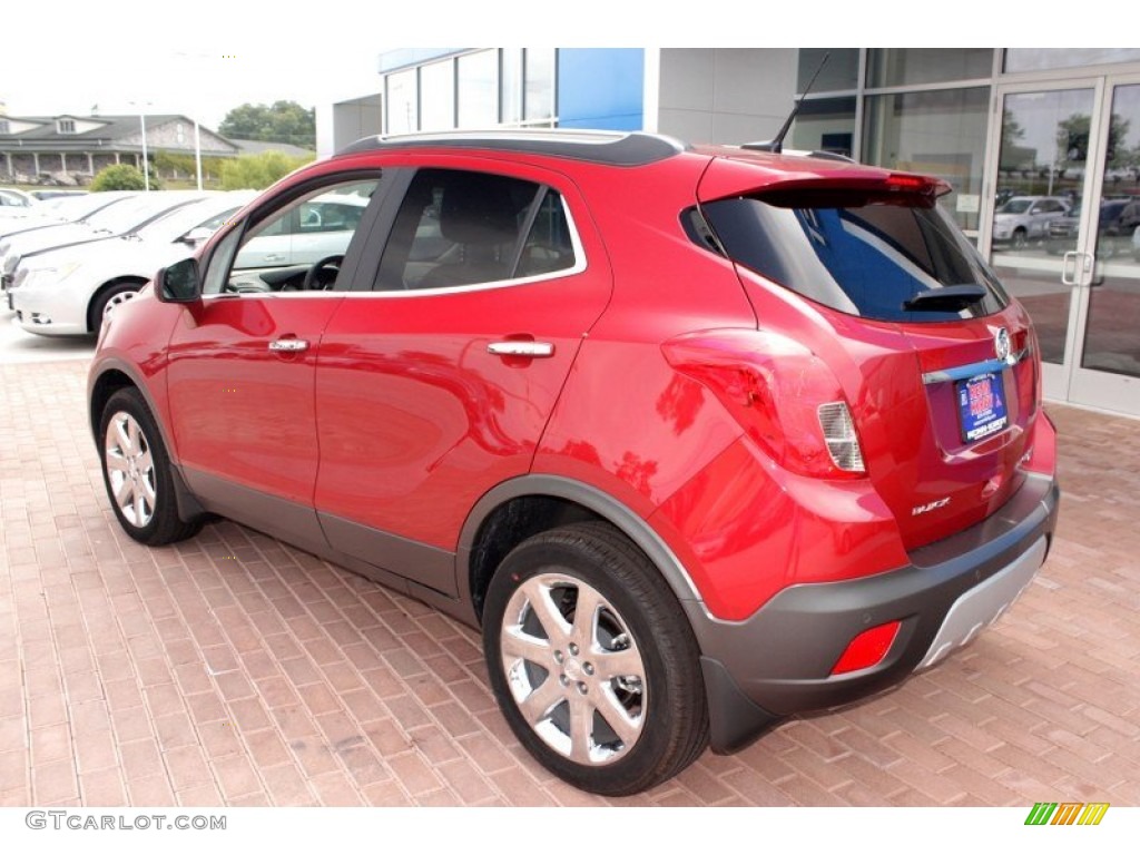 2013 Encore Premium AWD - Ruby Red Metallic / Titanium photo #2