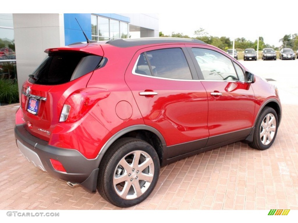 2013 Encore Premium AWD - Ruby Red Metallic / Titanium photo #11