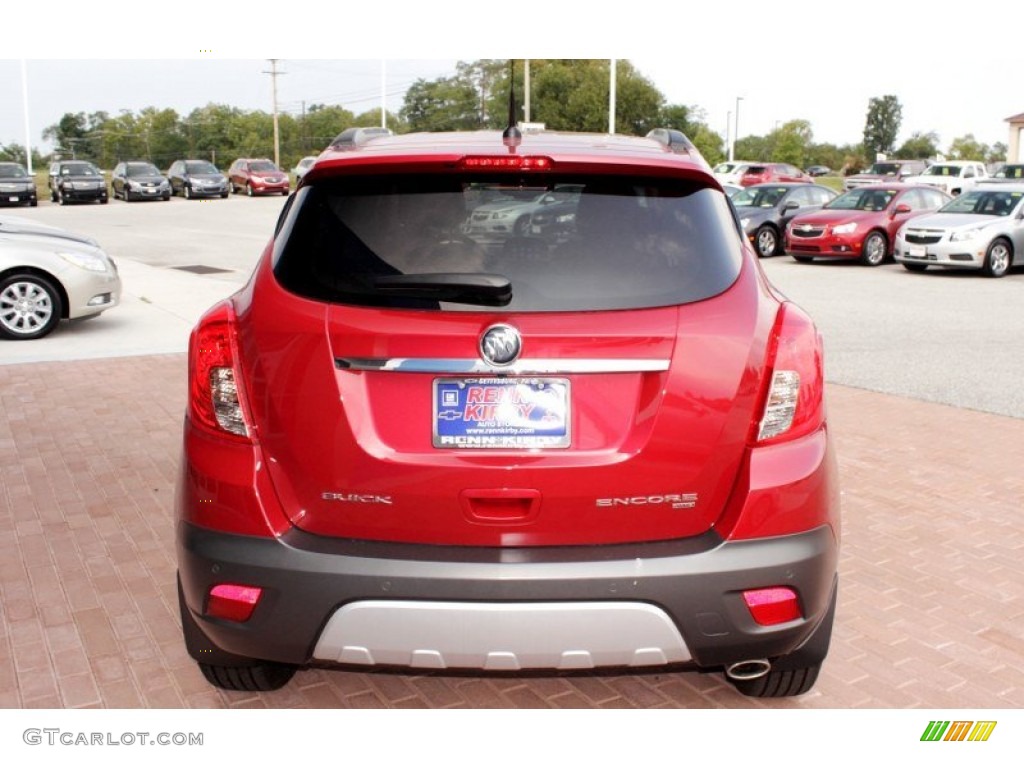 2013 Encore Premium AWD - Ruby Red Metallic / Titanium photo #14