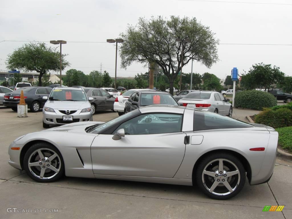 2007 Corvette Coupe - Machine Silver Metallic / Titanium photo #3