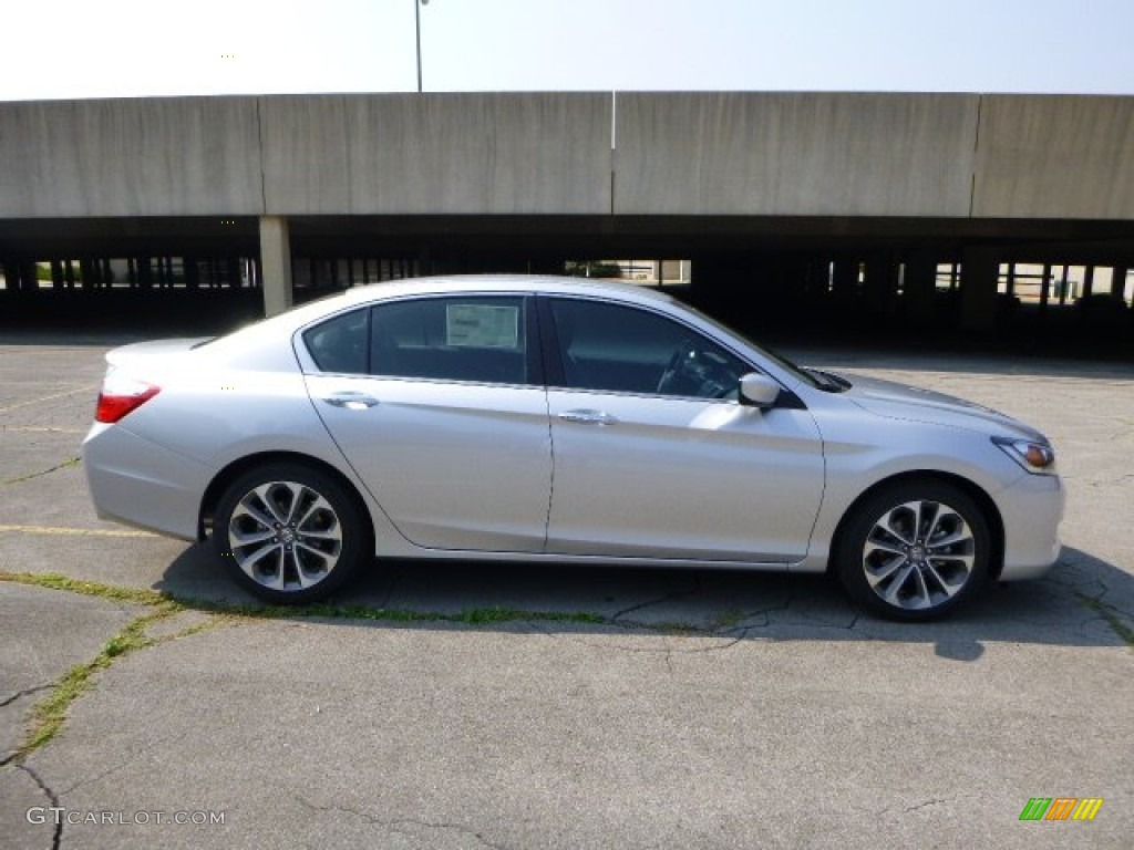 2014 Accord Sport Sedan - Alabaster Silver Metallic / Black photo #2