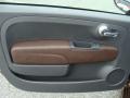 Sport Marrone/Grigio/Nero (Brown/Gray/Black) 2013 Fiat 500 Sport Door Panel