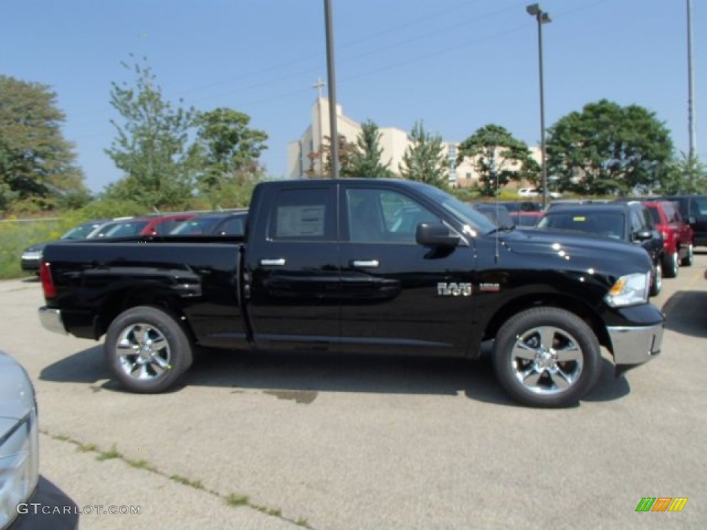 Black 2014 Ram 1500 Big Horn Quad Cab 4x4 Exterior Photo #85502231