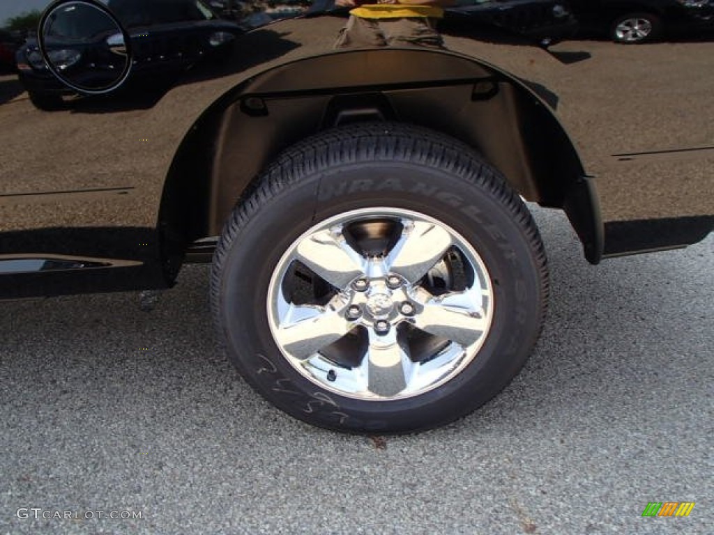 2014 1500 Big Horn Quad Cab 4x4 - Black / Black/Diesel Gray photo #9