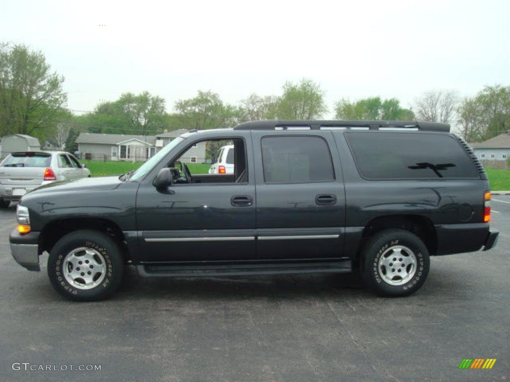 2005 Suburban 1500 LS 4x4 - Dark Gray Metallic / Tan/Neutral photo #1