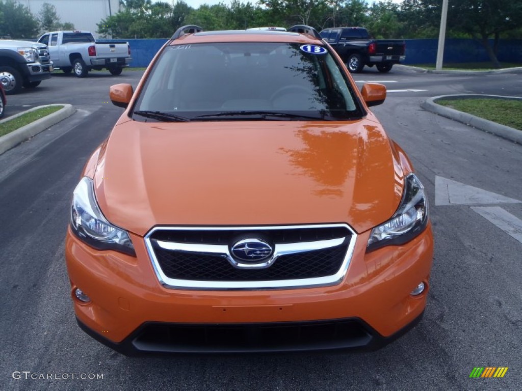 2013 XV Crosstrek 2.0 Limited - Tangerine Orange Pearl / Black photo #2