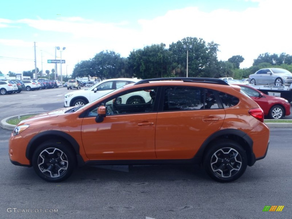 2013 XV Crosstrek 2.0 Limited - Tangerine Orange Pearl / Black photo #3