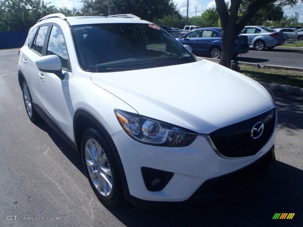 2014 CX-5 Grand Touring - Crystal White Pearl Mica / Sand photo #1