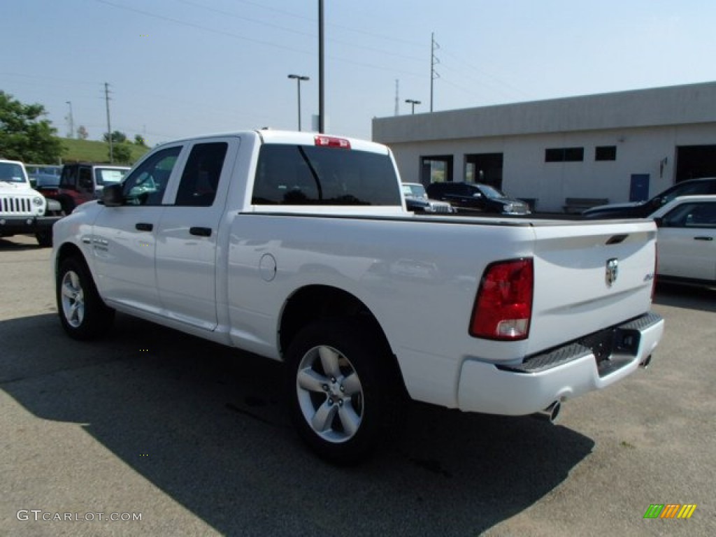 2014 1500 Express Quad Cab 4x4 - Bright White / Black/Diesel Gray photo #8