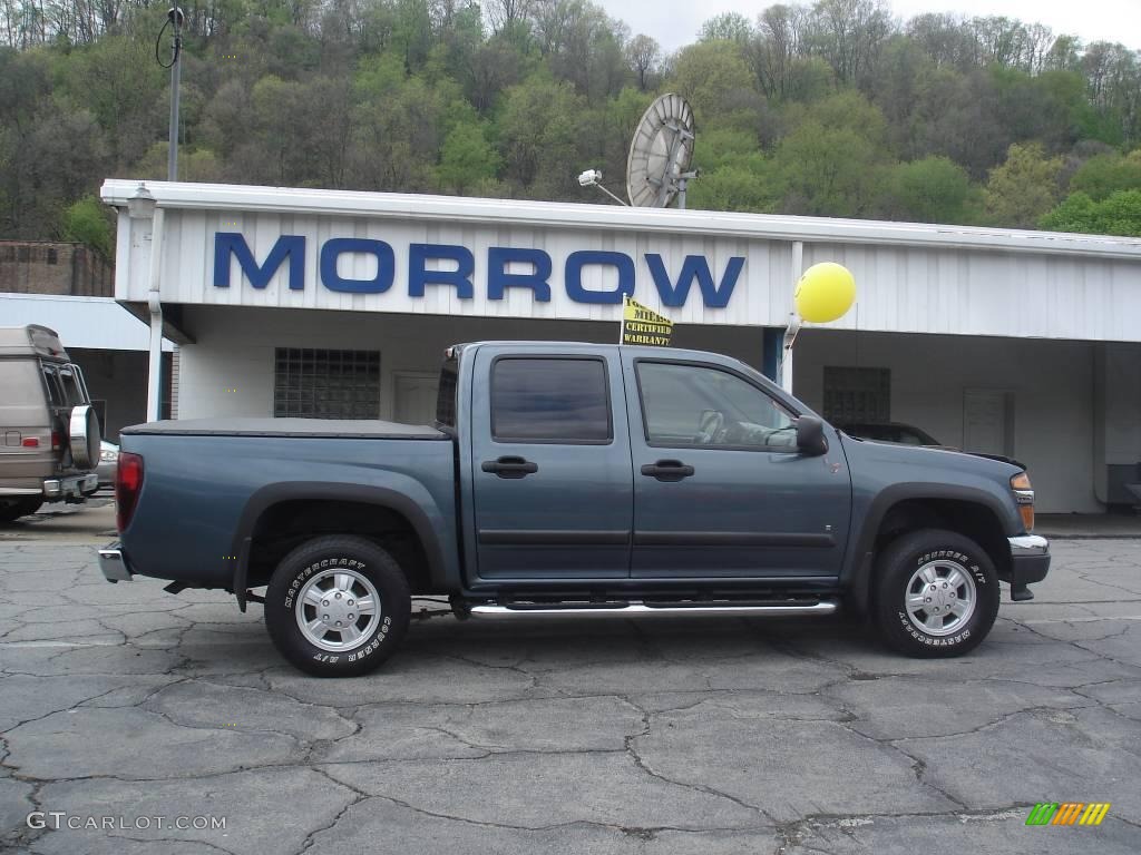 2006 Colorado LT Crew Cab 4x4 - Blue Granite Metallic / Very Dark Pewter photo #1