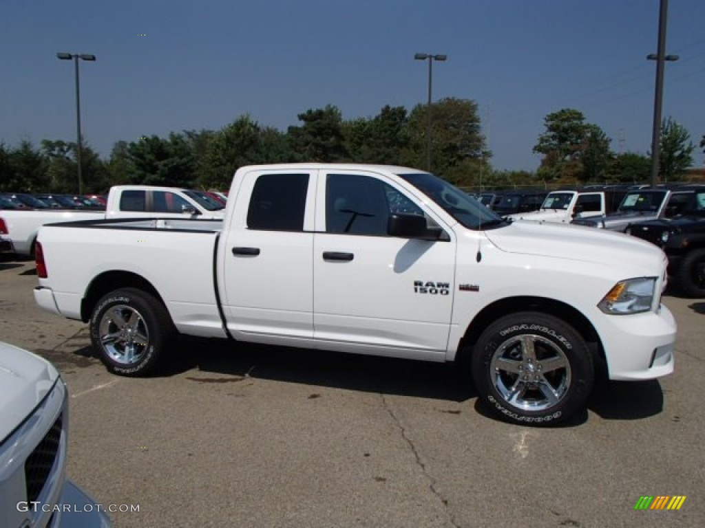 Bright White 2014 Ram 1500 Express Quad Cab 4x4 Exterior Photo #85504523